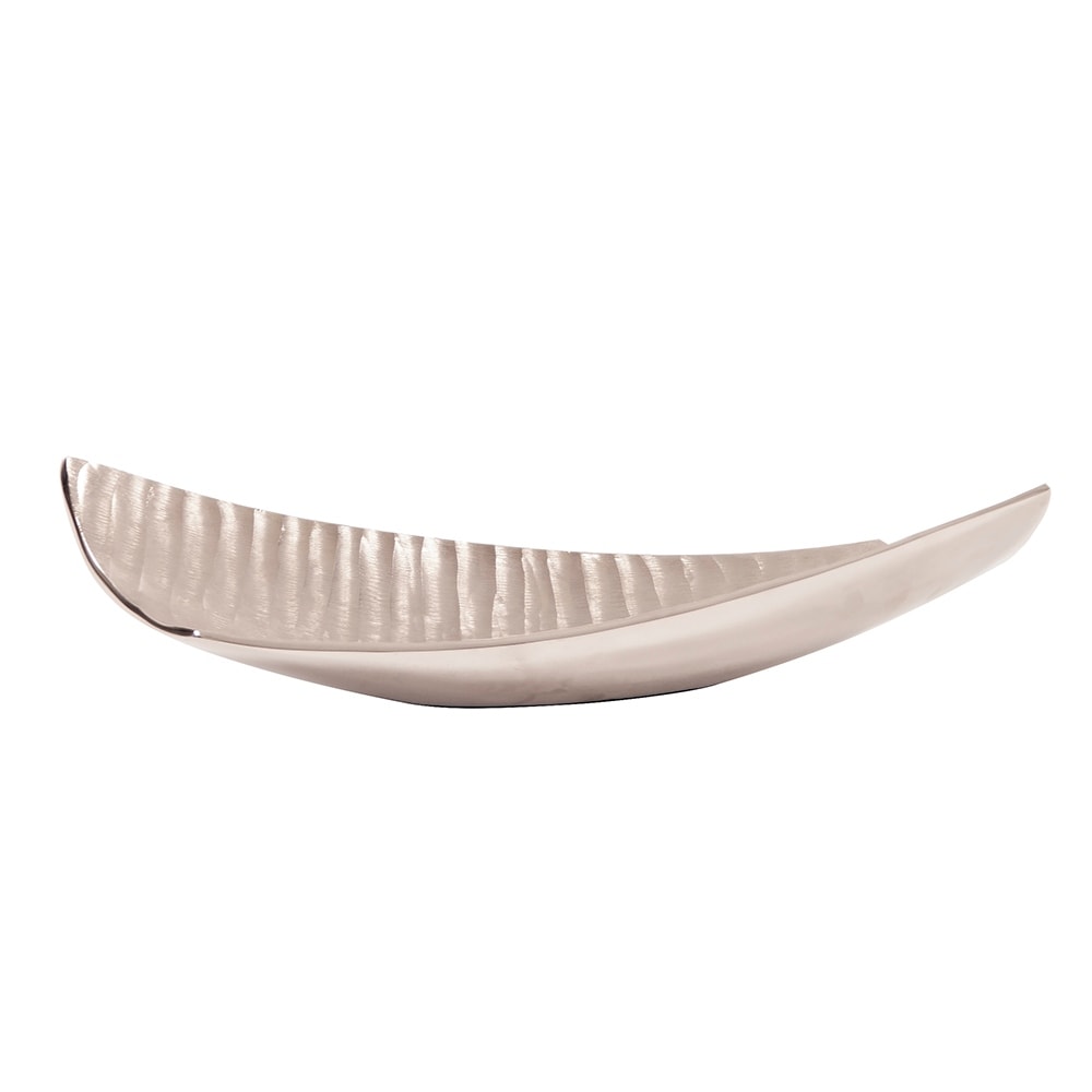 Chisel Texture Nickel Aluminum Tray 4H X 20W X 6D