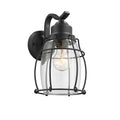 Chloe 1 Light Textured Black Outdoor Wall Sconce