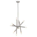 Chloe 10 Light Brushed Nickel Sputnik Pendant Brushed Nickel