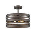 Chloe 2 Light Oil Rubbed Bronze Semi Flush Mount