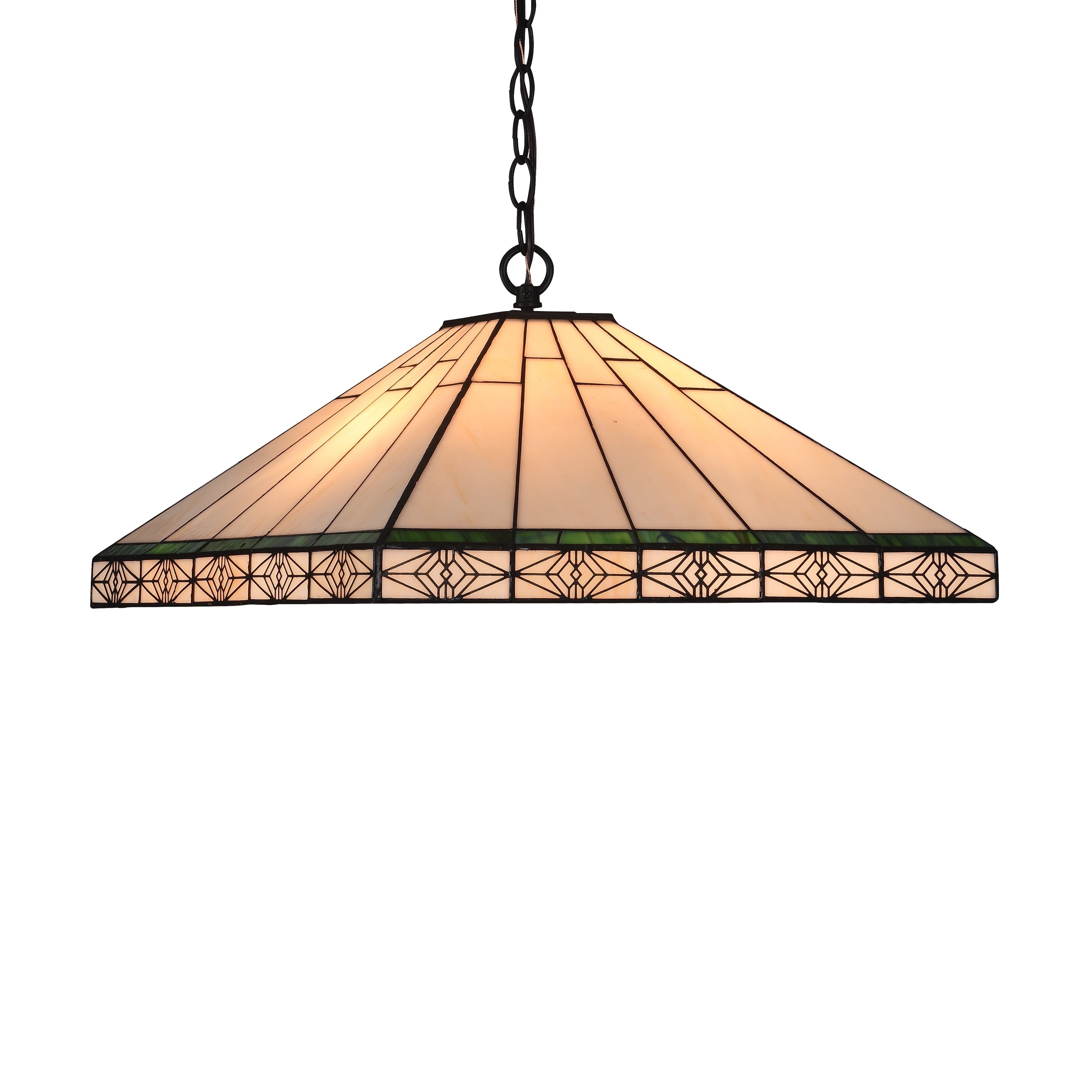 2 Light Tiffany Blackish Bronze Pendant