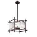 Chloe 4 Light Oil Rubbed Bronze Clean Crystal Pendant Oil Rubbed Bronze