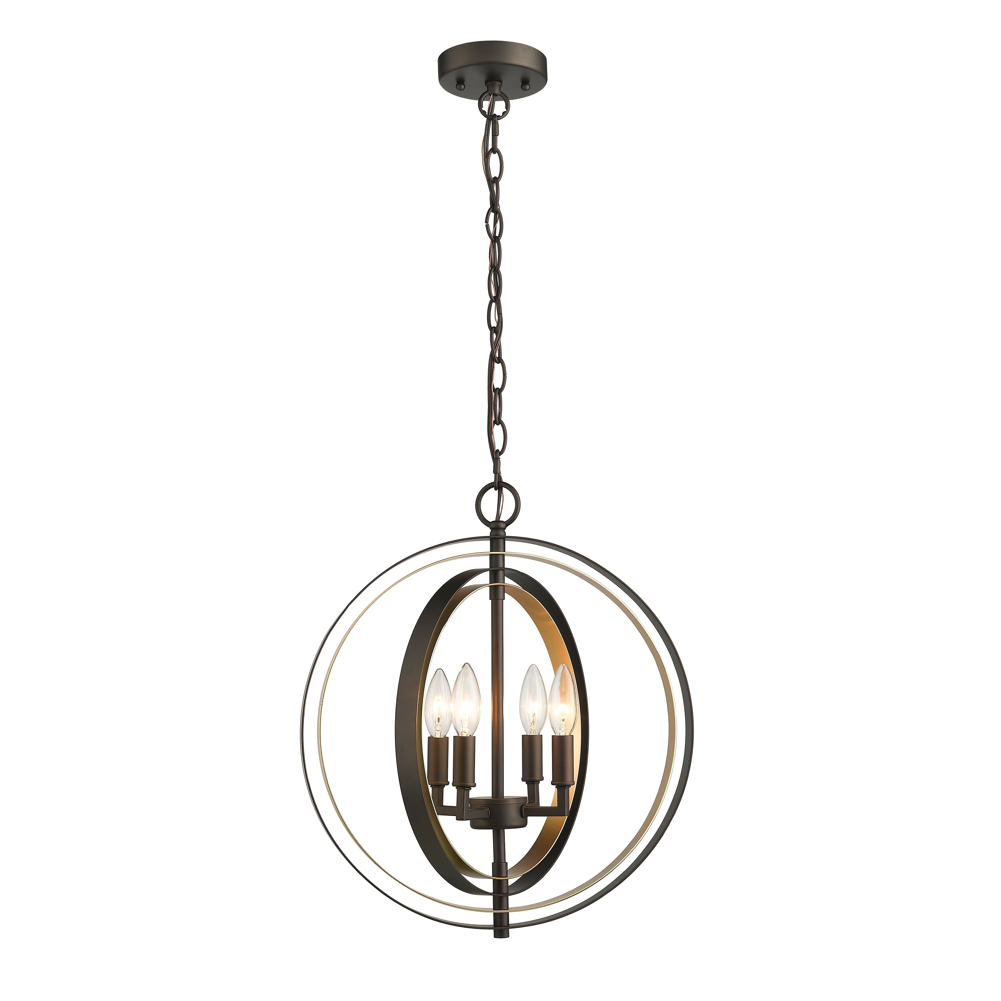 Chloe 4 Light Oil Rubbed Bronze Gold Pendant Oil Rubbed Bronze Gold