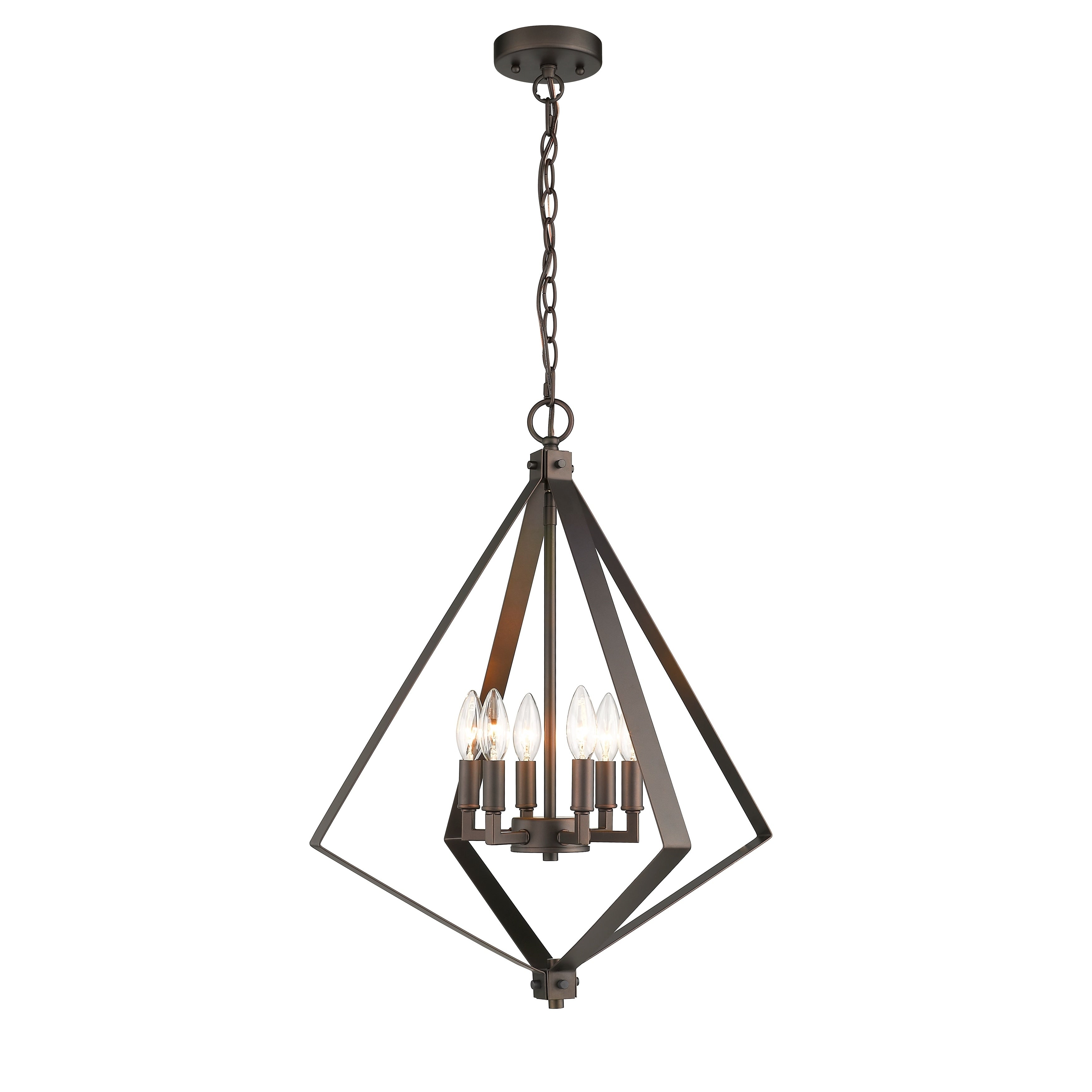 Chloe 6 Light Oil Rubbed Bronze Pendant Oil Rubbed Bronze