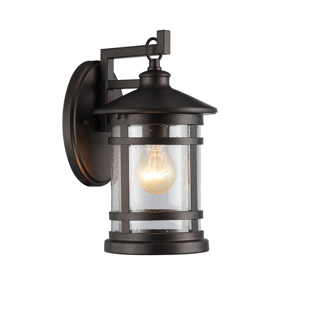 Chloe Abbington Collection 1 Light Oil Rubbed Bronze Outdoor Wall Lantern