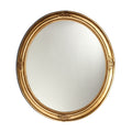 Chloe Antique Gold Oval Mirror Antique Gold