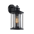 Chloe Crichton Collection 1 Light Textured Black Outdoor Wall Lantern