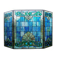 Chloe Tiffany Style Victorian Design 3 Panel Fireplace Screen