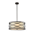 Chloe Gwen Collection 3 Light Oil Rubbed Bronze Pendant