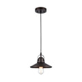 Chloe Industrial 1 Light Oil Rubbed Bronze Pendant