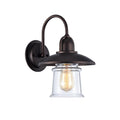 Chloe Industrial 1 Light Oil Rubbed Bronze Wall Sconce