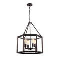Copper Grove Cannock Industrial 4 Light Oil Rubbed Bronze Pendant