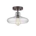 Chloe Loft Industrial 1 Light Oil Rubbed Bronze Semi Flush Mount
