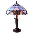 Chloe Tiffany Style Victorian Design 2 Light Antique Bronze Table Lamp