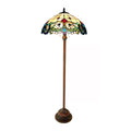 Chloe Tiffany Style Victorian Design 2 Light Bronze Floor Lamp