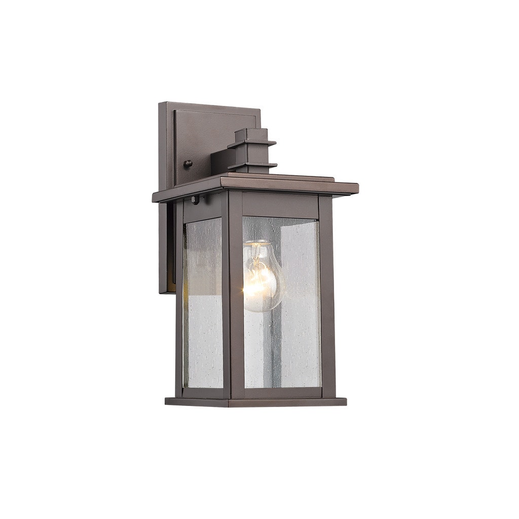 Chloe Transitional 1 Light Rubbed Bronze Outdoor Wall Lantern