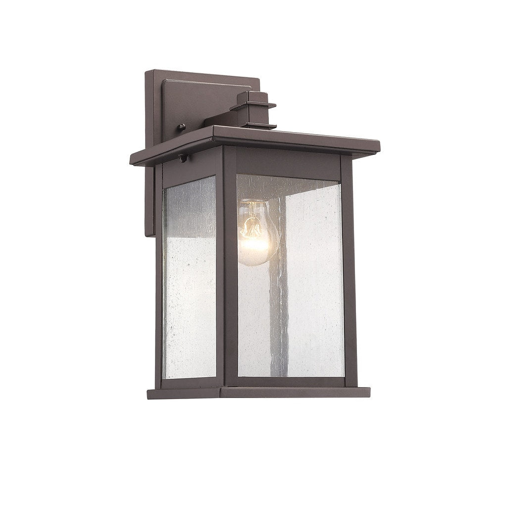 Chloe Transitional 1 Light Rubbed Bronze Outdoor Wall Lantern