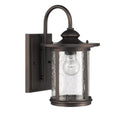 Chloe Transitional 1 Light Rubbed Bronze Outdoor Wall Light