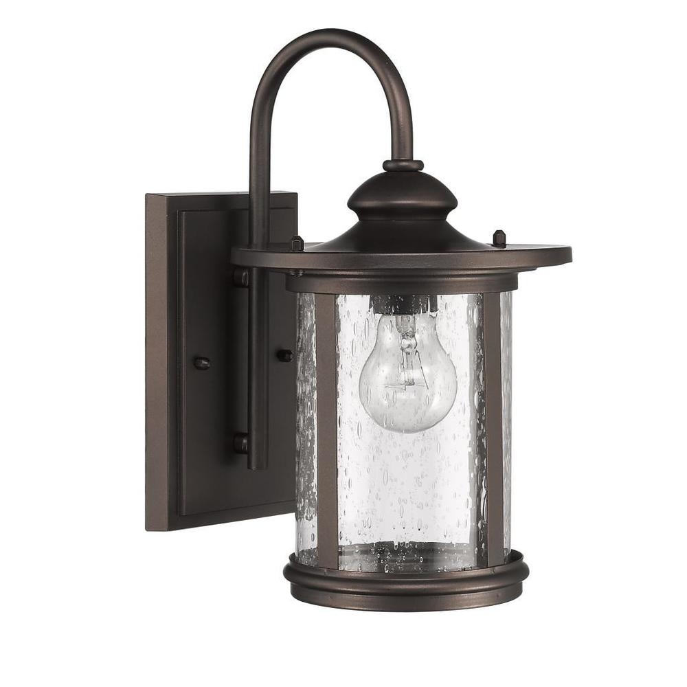 Chloe Transitional 1 Light Rubbed Bronze Outdoor Wall Light