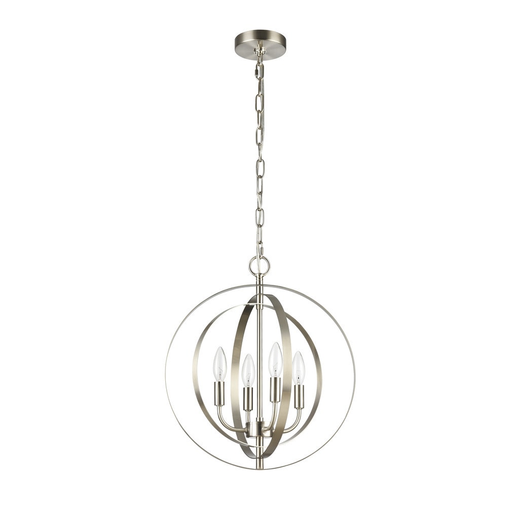 Osbert 4 Light Brushed Nickel Pendant
