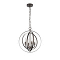 Chloe Osbert Collection 4 Light Oil Rubbed Bronze Pendant