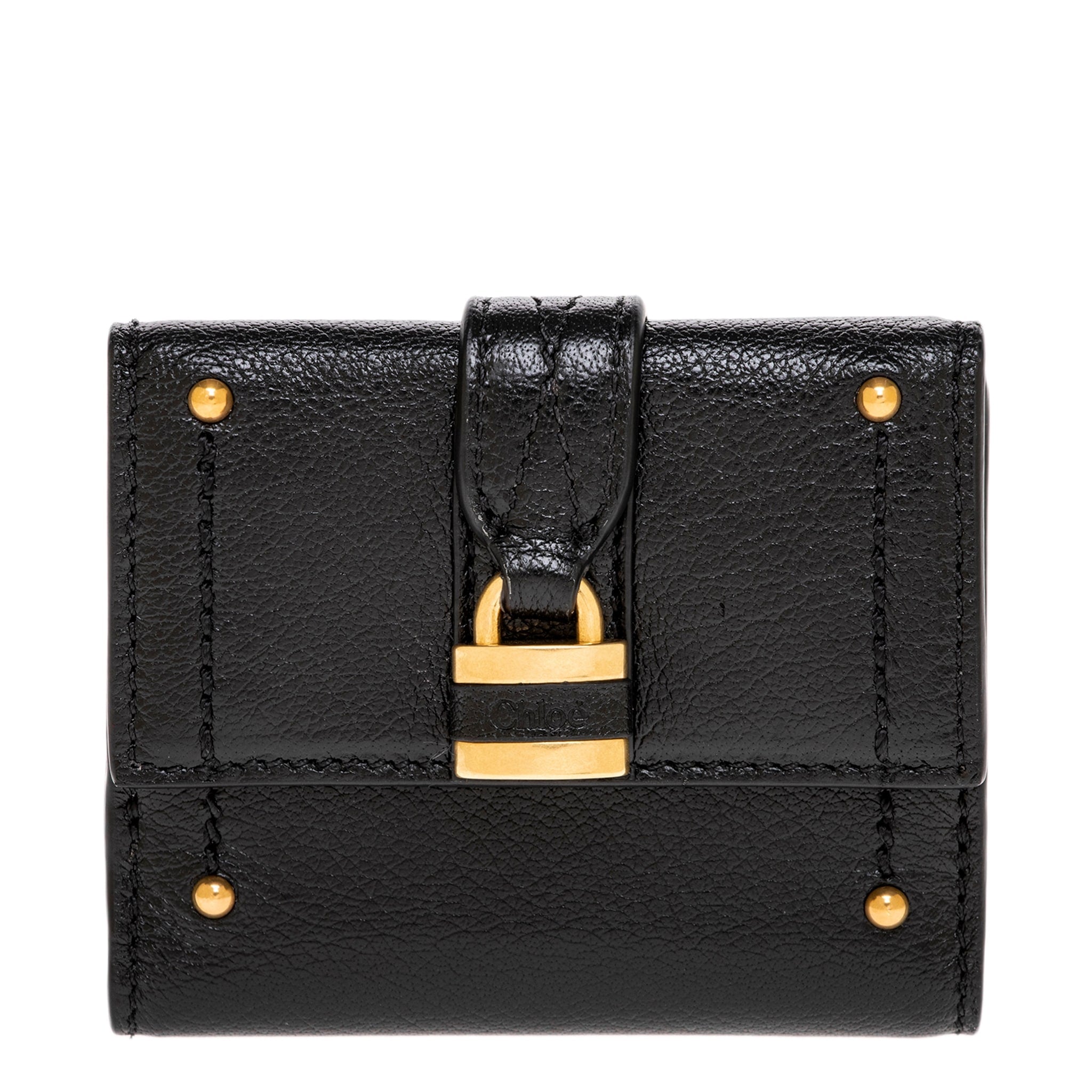 Chloe Paddington Mini Trifold Wallet In Grained Leather