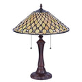 Chloe Tiffany Style 2 Light Blackish Bronze Table Lamp