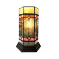 Chloe Tiffany Style 2 Light Dark Bronze Table Lamp