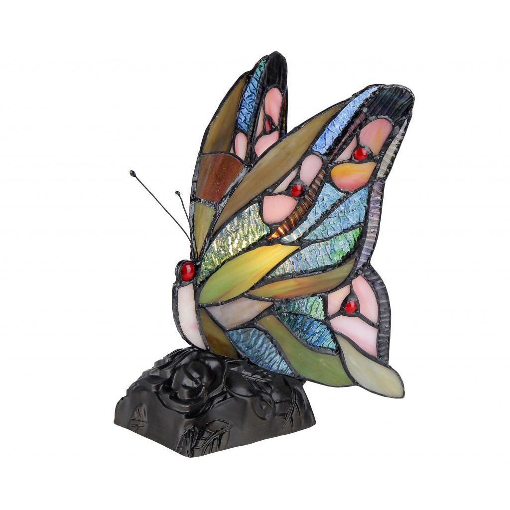 Chloe Tiffany Style Butterfly Nightlight Accent Lamp
