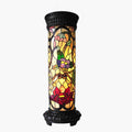 Chloe Tiffany Style Floral Design 2 Light Antique Bronze Pedestal Lamp
