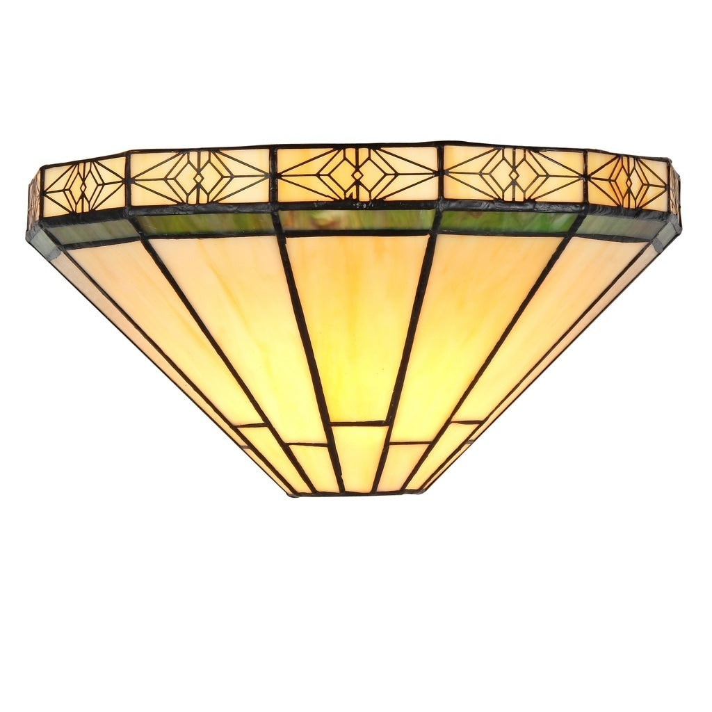 Chloe Tiffany Style Mission Design 1 Light Bronze Wall Sconce
