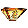 Chloe Tiffany Style Mission Design 1 Light Wall Sconce