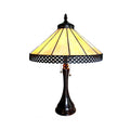 Tiffany Style Mission Design 2 Light Antique Bronze Table Lamp