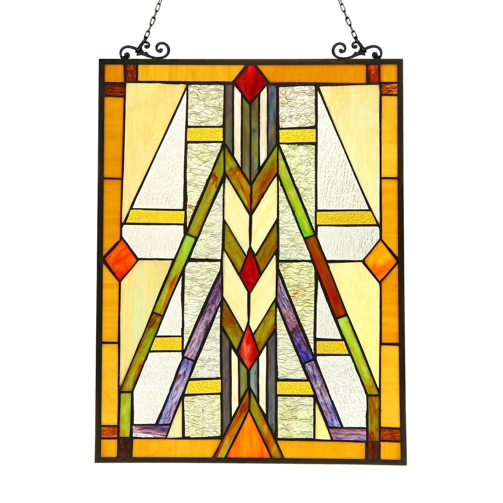 Chloe Tiffany Style Mission Design Window Panel Suncatcher M