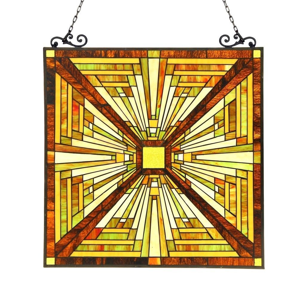 Chloe Tiffany Style Mission Design Window Panel Suncatcher