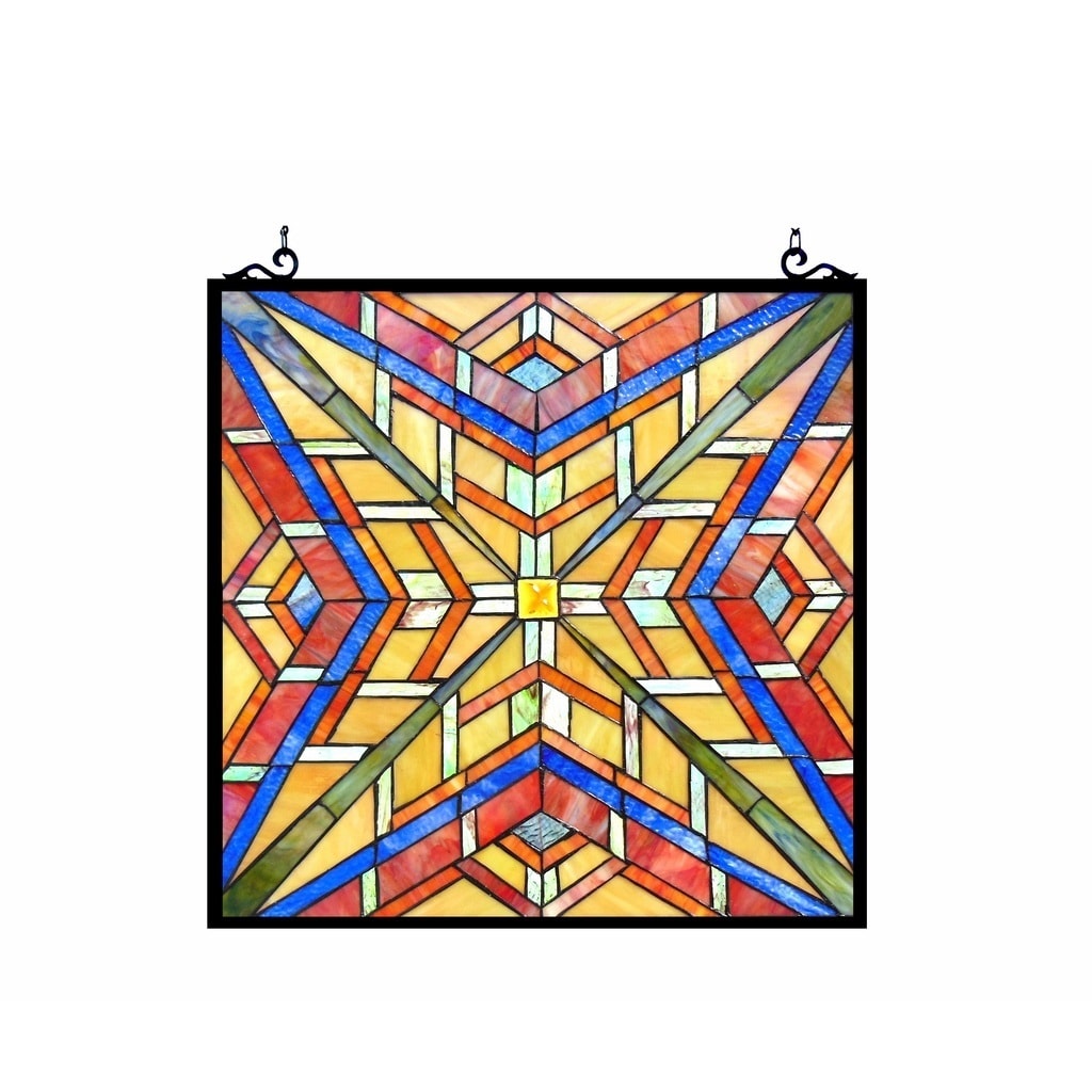 Chloe Tiffany Style Mission Design Window Panel Suncatcher M
