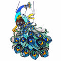 Chloe Tiffany Style Peacock Design Window Panel Suncatcher