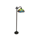 Chloe Tiffany Style Victorian Design 1 Light Dark Antique Bronze Floor Lamp