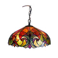 Chloe Tiffany Style Victorian Design 2 Light Bronze Pendant