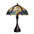 Chloe Tiffany Style Victorian Design 2 Light Bronze Table Lamp