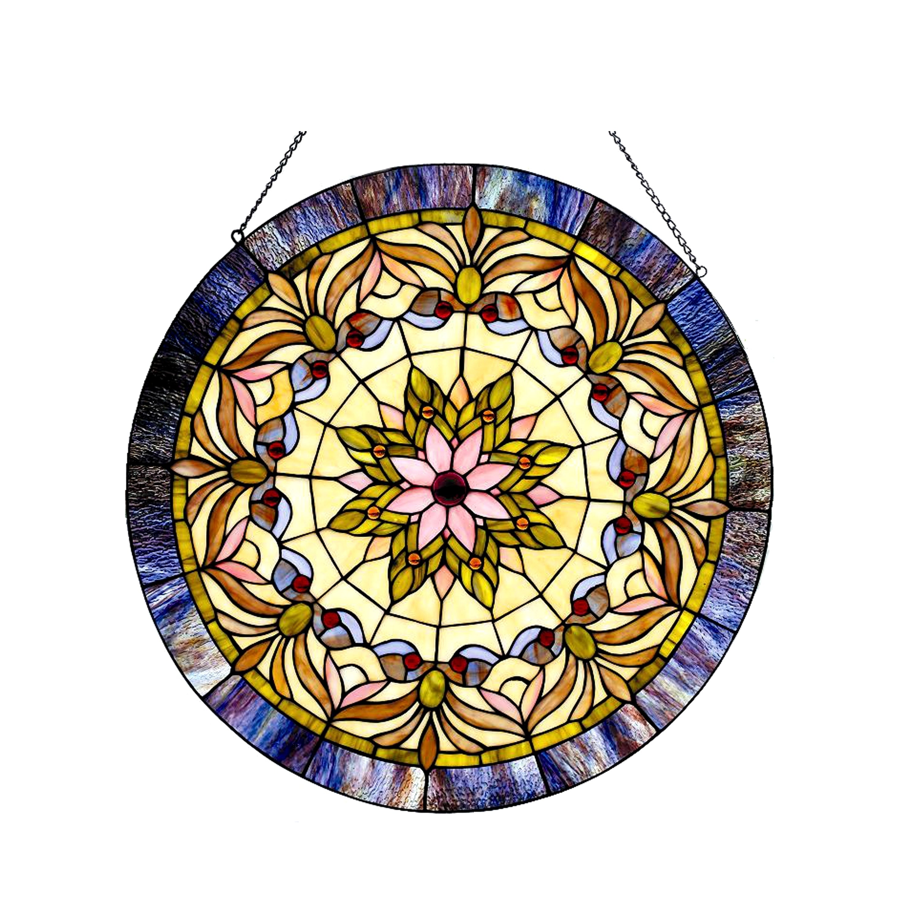 Chloe Tiffany Style Victorian Window Panel
