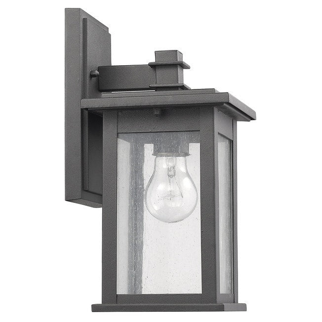Chloe Transitional 1 Light Black Outdoor Wall Lantern