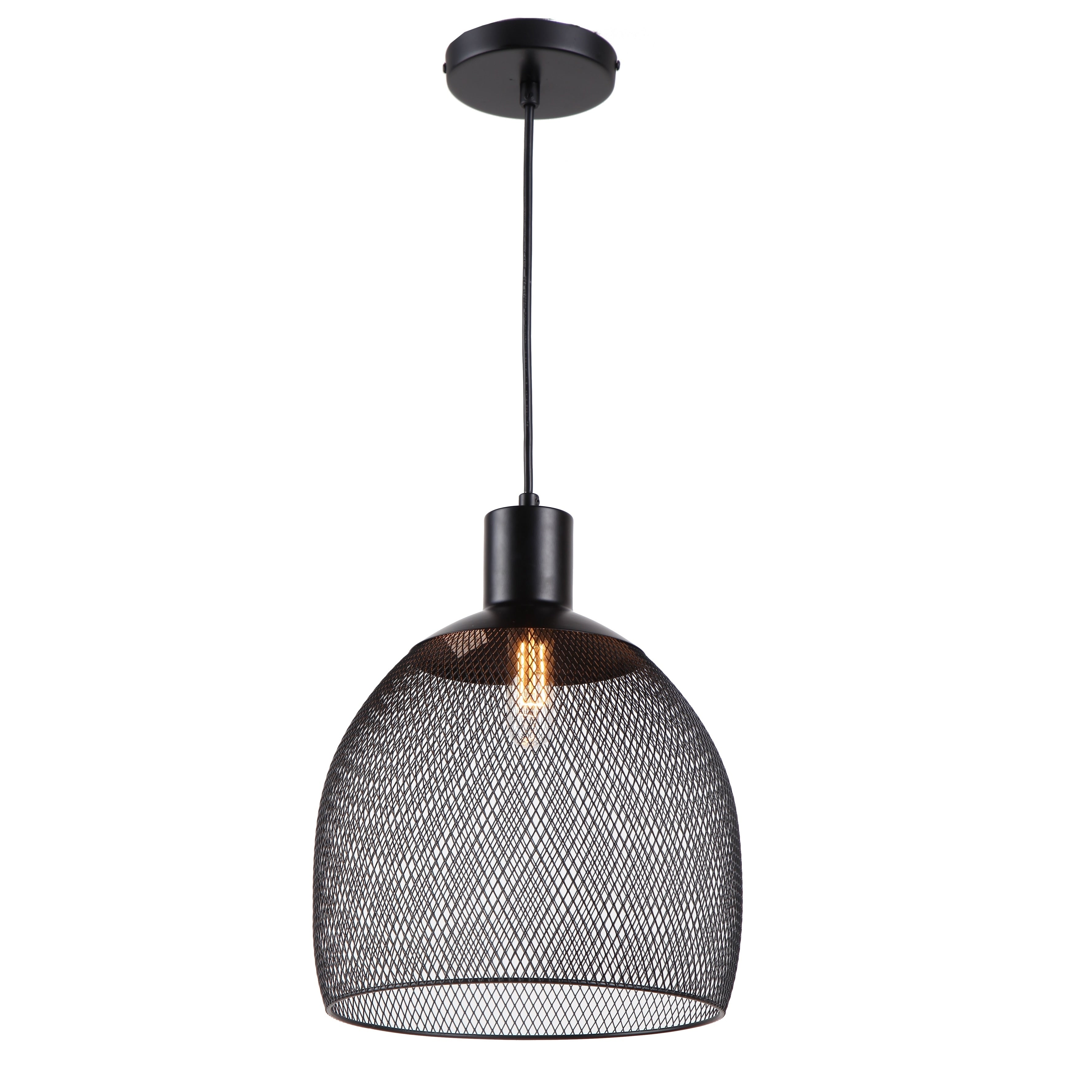 Chloe Transitional 1 Light Black Pendant