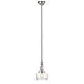 Chloe Transitional 1 Light Brushed Nickel Pendant Silver
