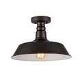 Chloe Transitional 1 Light Oil Rubbed Bronze Flush Mount