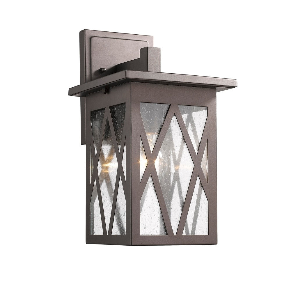 Chloe Transitional 1 Light Oil Rubbed Bronze Outdoor Wall Sconce