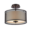 Carbon Loft Ellen Transitional 2 Light Oil Rubbed Bronze Flush Mount