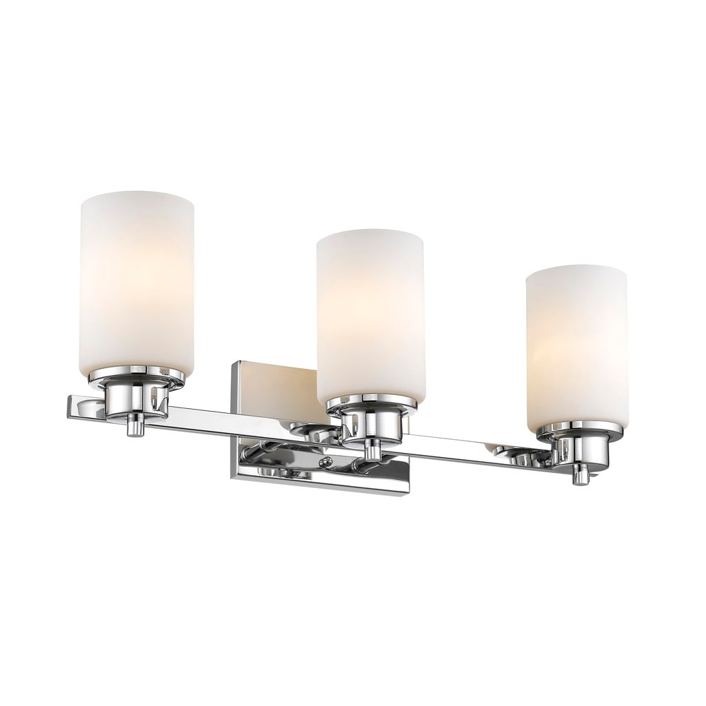 Chloe Transitional 3 Light Chrome Bath Vanity Light