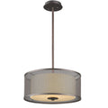 Transitional 3 Light Oil Rubbed Bronze Pendant
