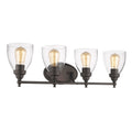 Chloe Transitional 4 Light Oil Rubbed Bronze Bath Vanity Light